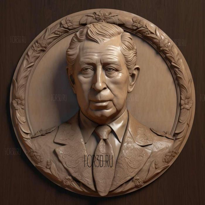 Prince Charles 1 stl model for CNC